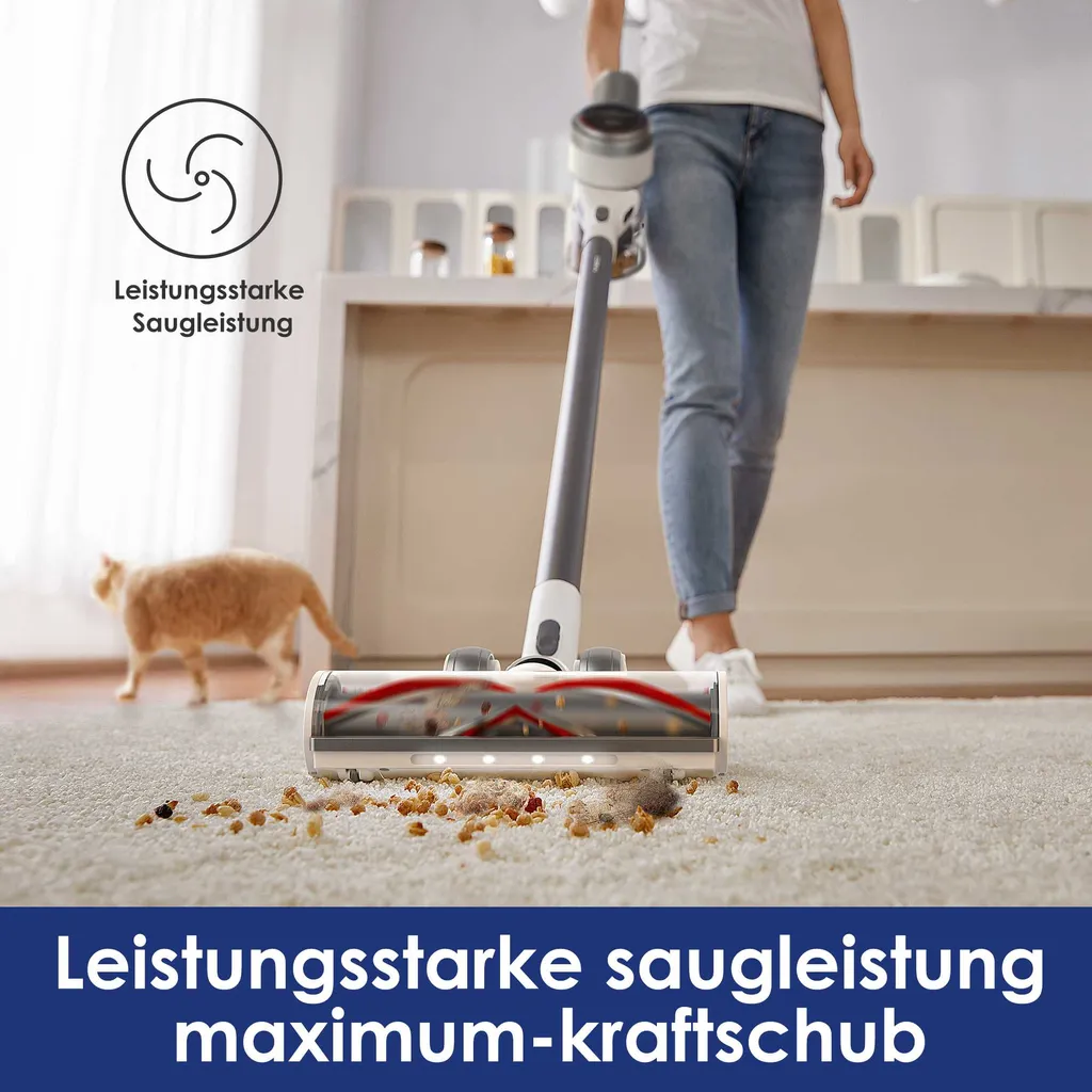 Tineco S12 Pro EX Akku-Staubsauger, Smarter Stabstaubsauger, Smarte Saugfunktion, Digitales Anzeigefenster Handstaubsauger 4 Tineco S12 Pro EX Akku-Staubsauger, Smarter Stabstaubsauger, Smarte Saugfunktion, Digitales Anzeigefenster Handstaubsauger – Bild 2