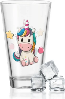 Leonardo Wasserglas Mit UV-Druck Im Einhorn Design