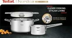TEFAL NORDICA 6-Teiliges Set Mit Stielkasserolle 16cm + Deckel Und Kochtöpfen 20/24cm + Deckel , H852S325 12 TEFAL NORDICA 6-Teiliges Set Mit Stielkasserolle 16cm + Deckel Und Kochtöpfen 20/24cm + Deckel , H852S325 -Kaufland Verkäufe 49d0ee4143f12a9c4f868ab765bc4005