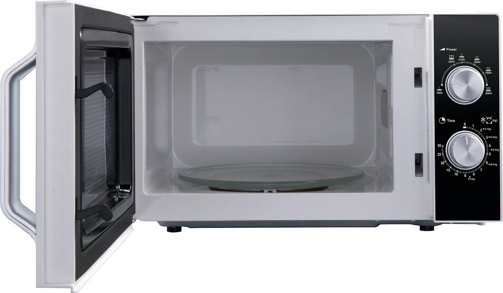 Sharp R204BA Solo-Mikrowelle 6 Leistungsstufen - 800 Watt Leistung Schwarz/Silber 6 Sharp R204BA Solo-Mikrowelle 6 Leistungsstufen - 800 Watt Leistung Schwarz/Silber – Bild 4