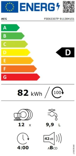 AEG - FSE63307P - Vollintegrierbarer Geschirrspüler - 55 Cm - Hocheinbaufähig -Kaufland Verkäufe 4b087d693b8753eff81e56d27e21f5bd