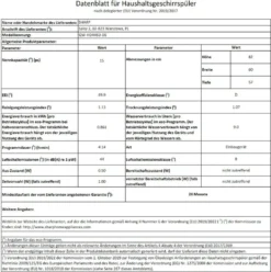 Sharp QW-HD44SD-DE Einbau Geschirrspüler 15 Maßgedecke Aquastopschutz -Kaufland Verkäufe 4b55fe243ce650cd760103840f6bc572