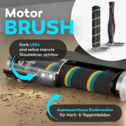 BALTER VERTU X11 PRO Kabelloser Akku Staubsauger Mit Wischfunktion, ALL-IN-ONE Akku- & Handstaubsauger, 350W Hohe Saugleistung, Bis Zu 50 Minuten Laufzeit, Beutellos, FLEX-Gelenk, LED-Düse, Tierhaar Geeignet -Kaufland Verkäufe 4b756658c1f6828d61518e6c6c6f05a2