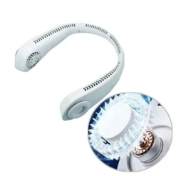 Flexibler Halsventilator, Leiser Blattloser Sportventilator, USB Drehbarer Nackenkühler Zum Aufhängen Für Outdoor Sportarten, Weiß -Kaufland Verkäufe 4c088a4a3bdc17636589588acfd1e1ec