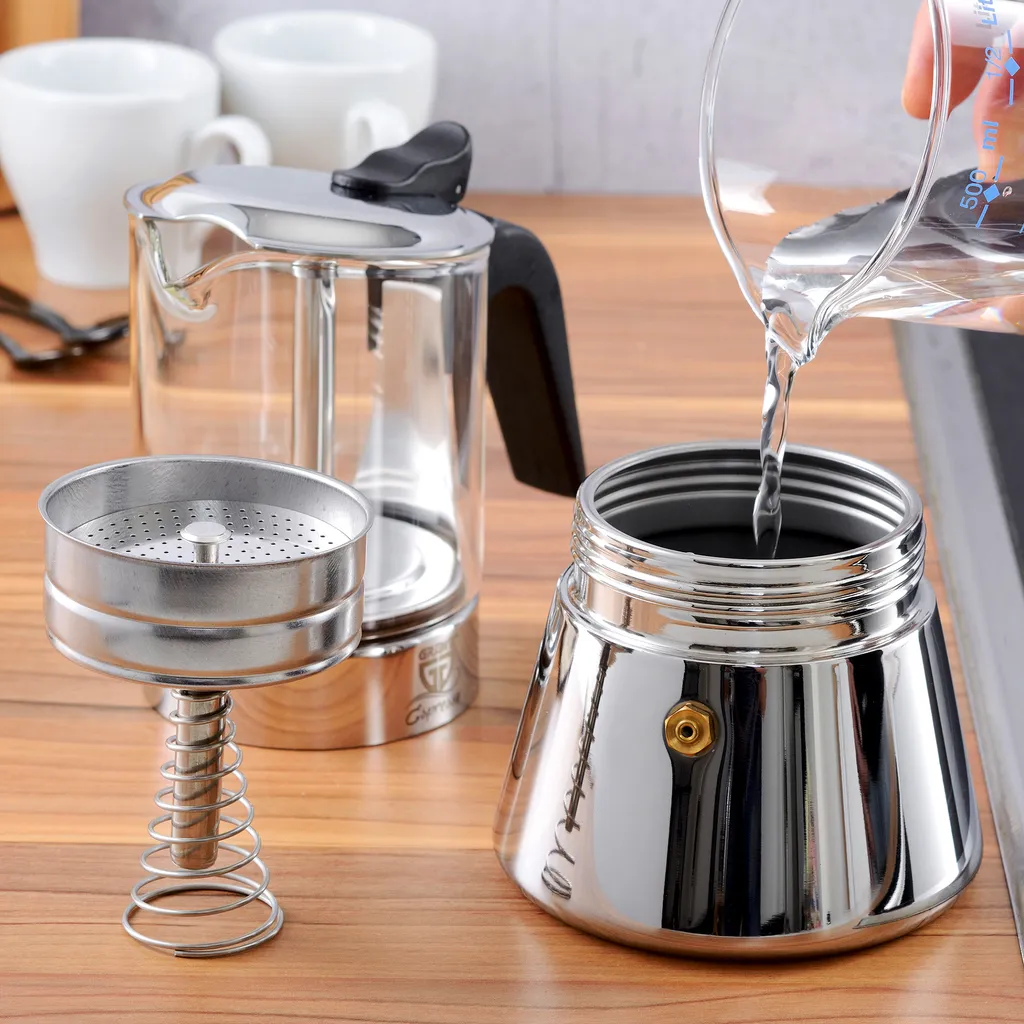 GRÄWE Espressokocher Mit Glaskanne, 9 Tassen 11 GRÄWE Espressokocher Mit Glaskanne, 9 Tassen – Bild 9