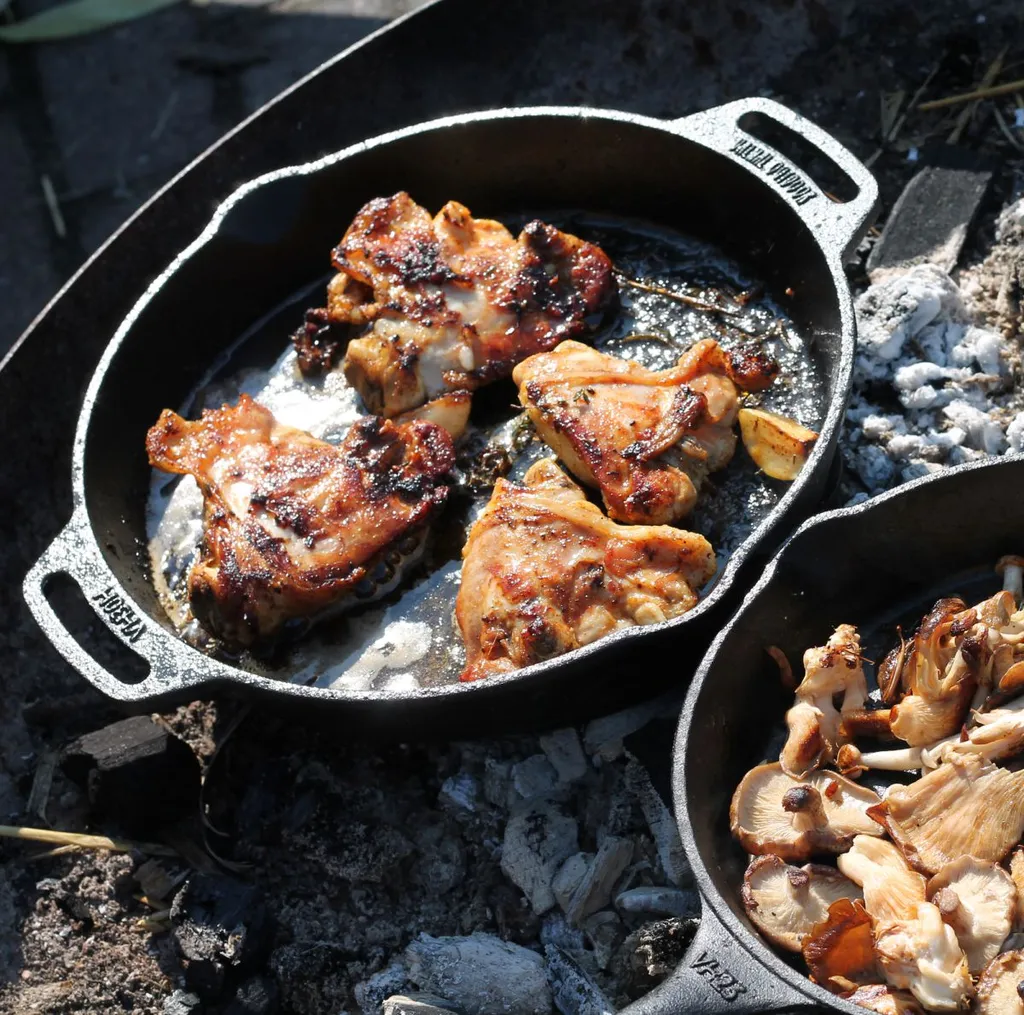 Valhal Outdoor - Bratpfanne 30 Cm - Gusseisen - Feuerstelle Garten - Cm - Schwarz 5 Valhal Outdoor - Bratpfanne 30 Cm - Gusseisen - Feuerstelle Garten - Cm - Schwarz – Bild 3