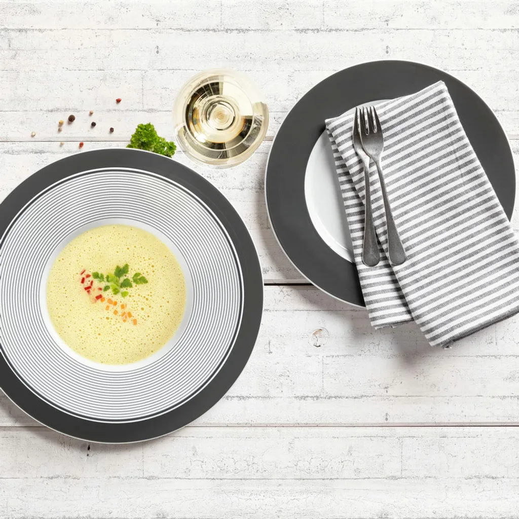 Seltmann No Limits Moments 65006 Tafelservice 12 Tlg. Porzellan Set Teller 6 Seltmann No Limits Moments 65006 Tafelservice 12 Tlg. Porzellan Set Teller – Bild 4