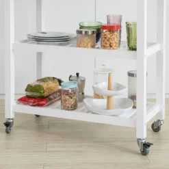 SoBuy Küchenwagen Mit 2 Schubladen Rollwagen Konsolentisch Weiß FKW68-WN -Kaufland Verkäufe 4de70beab1a90f6bae4627833b6d3fd2