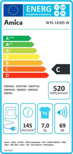 Amica WTA 14305 W, Ablufttrockner, 7 Kg, Weiß -Kaufland Verkäufe 4ec08aaadb513221cfd6a292d35e84ec