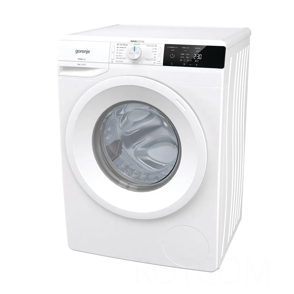 Gorenje WE843P Waschmaschine - 8 Kg Fassungsvermögen - LED-Display - AquaStop - Weiß - WaveActive Trommel - Kindersicherung 4 Gorenje WE843P Waschmaschine - 8 Kg Fassungsvermögen - LED-Display - AquaStop - Weiß - WaveActive Trommel - Kindersicherung – Bild 2