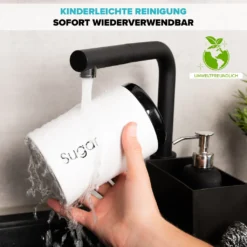 Lubur Premium Vorratsdosen Set - 3X Aufbewahrungsdose Für Lebensmittel - 1L Vorratsbehälter In Edlem Design Storage Jars - Pflegeleichte Vorratsdose Mit Deckel -Kaufland Verkäufe 4f4f11cd3798b6a7b3a95929adace039