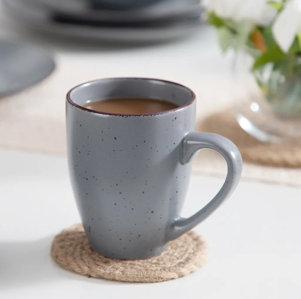 Tafelservice Steingut, Vancasso MODA Geschirrset, Vintage Aussehen, 16-teiliges Kombiservice Mit Je 4 Speisetellern, Kuchentellern, Schalen Und Becher 6 Tafelservice Steingut, Vancasso MODA Geschirrset, Vintage Aussehen, 16-teiliges Kombiservice Mit Je 4 Speisetellern, Kuchentellern, Schalen Und Becher – Bild 4