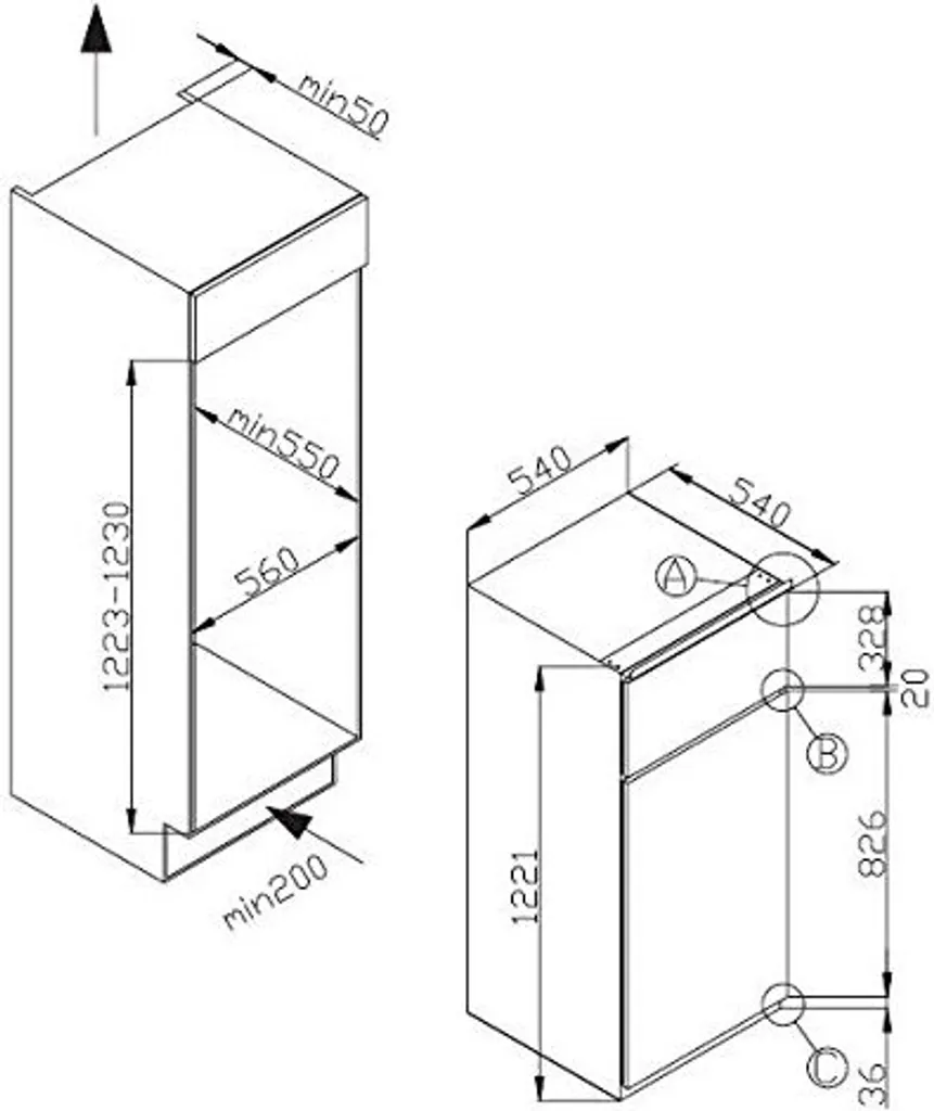 Amica EKGC 16160 Kühl-Gefrierkombinationen - Weiß 8 Amica EKGC 16160 Kühl-Gefrierkombinationen - Weiß – Bild 6