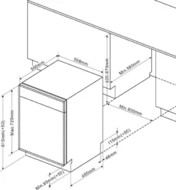 Amica EGSPV 586 900, Vollintegrierter Geschirrspüler, Single (45 Cm Breit), Schwarz, Tasten, LED, 1,5 M -Kaufland Verkäufe 510be2ecdd077433073725ca3c8882ee