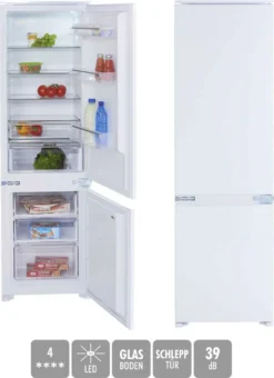PKM Einbau-Kühlgefrierkombination Kühlschrank KG250.4 EB Schlepptür 249 Liter