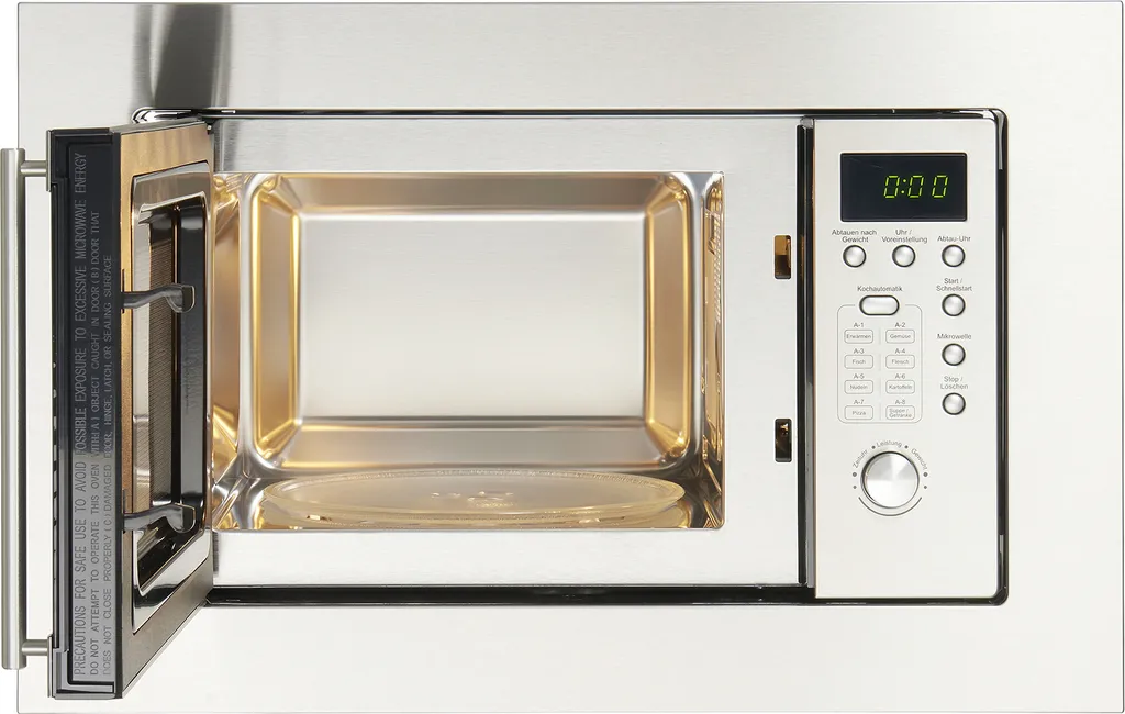PKM Einbau Mikrowelle Microwellengerät MW800-20.8EB Edelstahl 800 W 20L 4 PKM Einbau Mikrowelle Microwellengerät MW800-20.8EB Edelstahl 800 W 20L – Bild 2