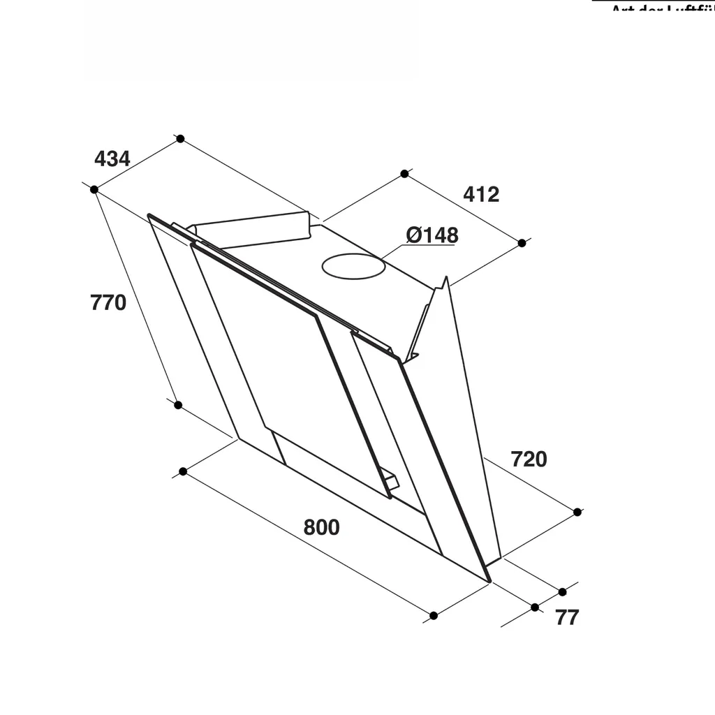KitchenAid Design-Kopffreihaube 80cm, KEWVP 80010 6 KitchenAid Design-Kopffreihaube 80cm, KEWVP 80010 – Bild 4
