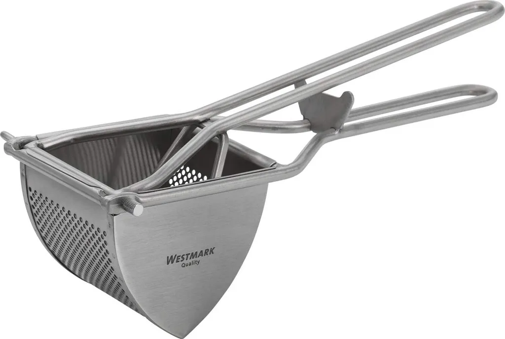 Westmark Kartoffelpresse, Mit Rund-Lochung, Rostfreier Edelstahl, Länge: 30 Cm, Triangel, Silber, 61262260 17 Westmark Kartoffelpresse, Mit Rund-Lochung, Rostfreier Edelstahl, Länge: 30 Cm, Triangel, Silber, 61262260 – Bild 15