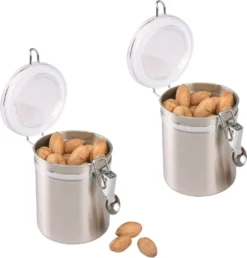 Edelstahl Dosen Mit Bügelverschluß - 2tlg. Set