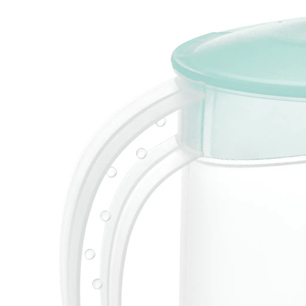 Premium Saftkanne, 2 Liter Fassungsvermögen, Mit Vielseitigem Deckel Und Integrierter Maßeinteilung Für Kalte Getränke Wie Saft, Eistee, Wasserkaraffe Aus Kunststoff 5 Premium Saftkanne, 2 Liter Fassungsvermögen, Mit Vielseitigem Deckel Und Integrierter Maßeinteilung Für Kalte Getränke Wie Saft, Eistee, Wasserkaraffe Aus Kunststoff – Bild 3