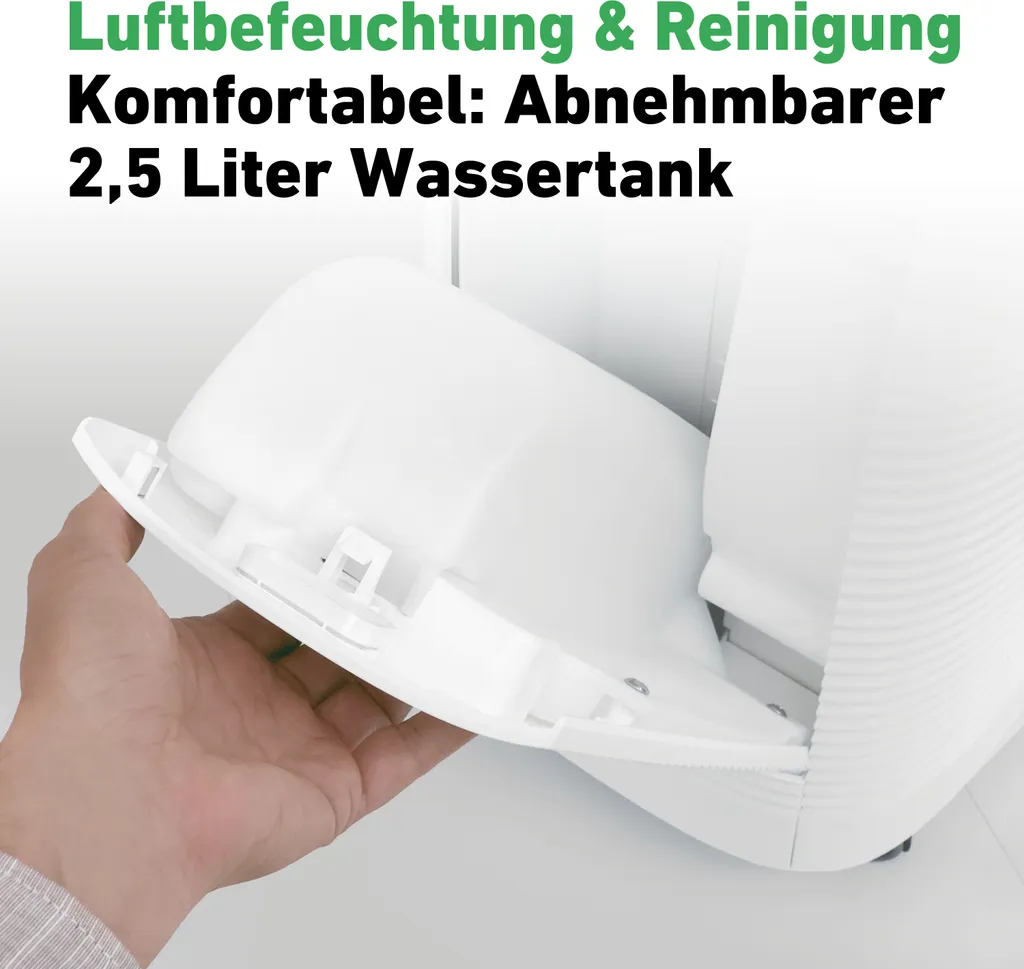 IDEAL (2in1) Luftreiniger Und Luftbefeuchter AP35H Mit HEPA Filter Und Geruchsfilter Für Saubere Und Optimal Befeuchtete Raumluft Bis 45m² Gegen Feinstaub, Pollen, Allergene, Bakterien - Für Zuhause 5 IDEAL (2in1) Luftreiniger Und Luftbefeuchter AP35H Mit HEPA Filter Und Geruchsfilter Für Saubere Und Optimal Befeuchtete Raumluft Bis 45m² Gegen Feinstaub, Pollen, Allergene, Bakterien - Für Zuhause – Bild 3