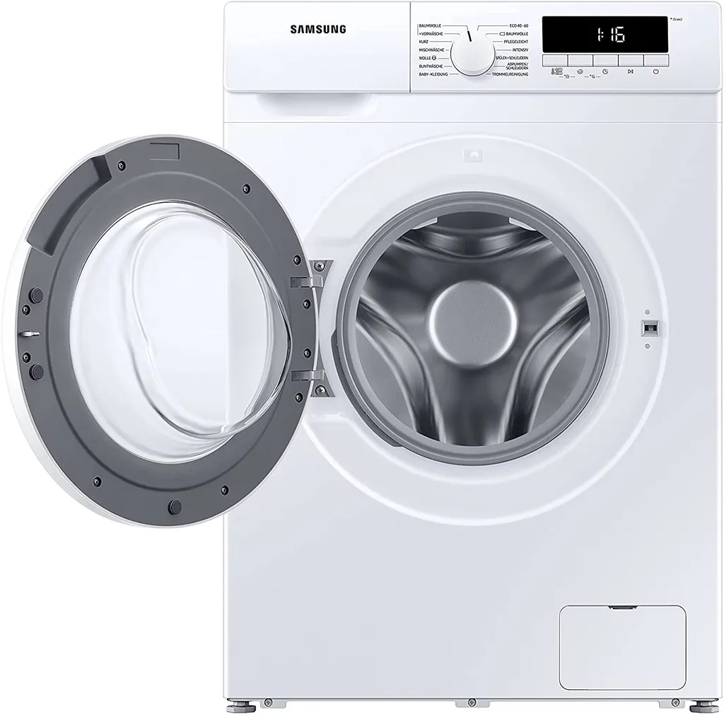 Samsung WW81T304PWW/EG Waschmaschine, 8 Kg, , 1400 U/min, SLIM Platzsparer - Nur 47 Cm Tief, Digital Inverter Motor, Trommelreinigung, Aquastop, Geräusch 4 Samsung WW81T304PWW/EG Waschmaschine, 8 Kg, , 1400 U/min, SLIM Platzsparer - Nur 47 Cm Tief, Digital Inverter Motor, Trommelreinigung, Aquastop, Geräusch – Bild 2
