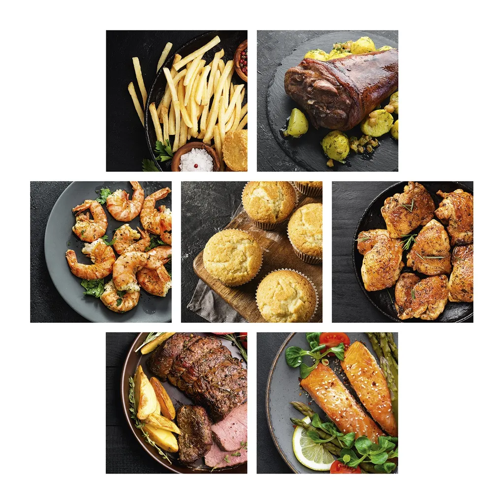 N8WERK Heißluft-Fritteuse In Der Midnight Edition Fritteuse Heißluft Fritteuse Airfryer Pommes 5L Ofen XL Digital Touch Display 9 N8WERK Heißluft-Fritteuse In Der Midnight Edition Fritteuse Heißluft Fritteuse Airfryer Pommes 5L Ofen XL Digital Touch Display – Bild 7