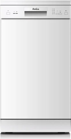 Amica Geschirrspüler, GSP 14746 W - Stand-Geschirrspüler, 45cm, Unterbaufähig, Weiß, Energielasse