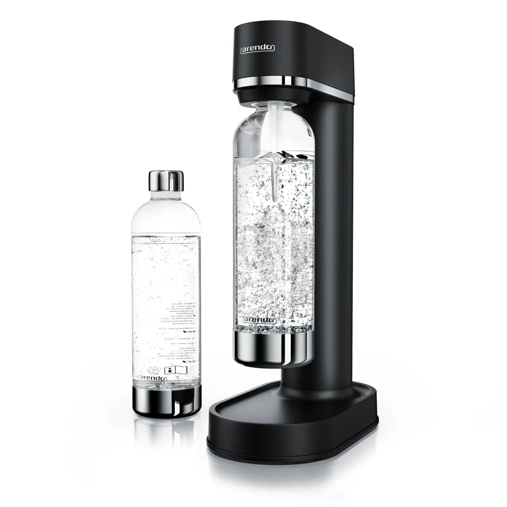Arendo Wassersprudler 850 Ml – Inkl. 2 850 Ml Wasserflaschen - Carbonator - Fein Dosierbar – Kompatibel Mit 60 L CO2 Zylindern 3 Arendo Wassersprudler 850 Ml – Inkl. 2 850 Ml Wasserflaschen - Carbonator - Fein Dosierbar – Kompatibel Mit 60 L CO2 Zylindern