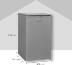 Telefunken CF-32-151-S Kühlschrank Mit Gefrierfach Silber / 81 L / 73 L Kühlteil / 8 Liter Gefrierteil / Türanschlag Wechselbar / Höhenverstellbare Füße -Kaufland Verkäufe 54e8e87218ccb7a33492898e9470dff7