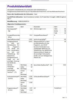 Waschmaschine Frontlader 8kg XL HOn App Haier HW80-B14959TU1 -Kaufland Verkäufe 55099fbdffc006fa4f766ab187702279