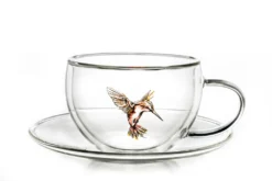 Creano 6er-Set Thermo-Tasses "Hummi" Für Tee/Latte Macchiato, Doppelwandig, Mit Kolibri-Muster | 250ml In Exklusiver Geschenkpackung -Kaufland Verkäufe 5541a7f90fa205521df429b841793929