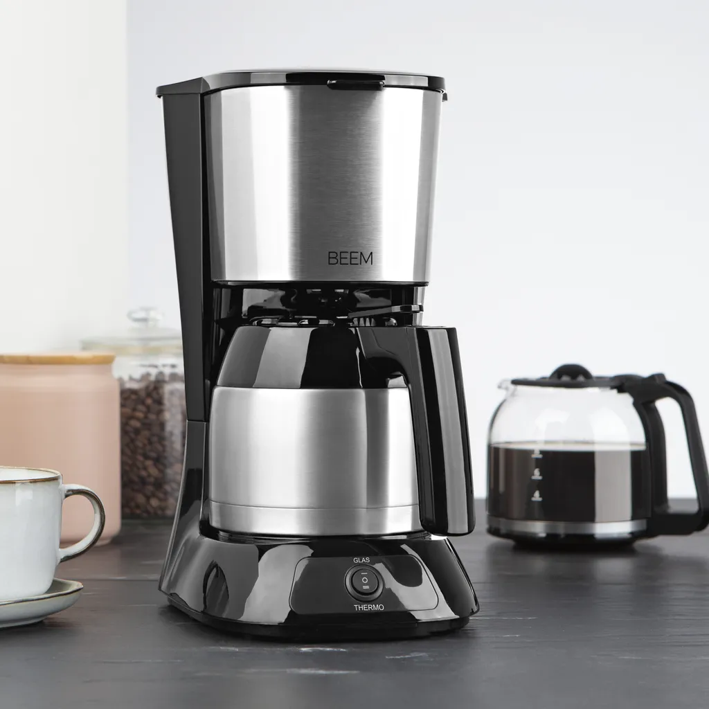 Kaffeemaschine Filter Kaffeemaschine 10 Tassen Thermoskanne Edelstahl Glaskanne 9 Kaffeemaschine Filter Kaffeemaschine 10 Tassen Thermoskanne Edelstahl Glaskanne – Bild 7