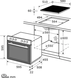 Exquisit EHE 156-2.1 U-Set Einbau-Herd Glaskeramikkochfeld | Ober-/Unterhitze | Inox -Kaufland Verkäufe 5591b46fd9f60e82cc73df79ffa04418