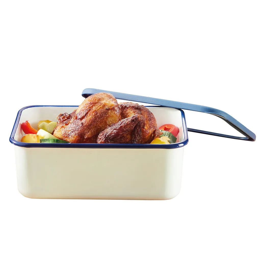 HoneyWare | Classic Line - Frischhaltedose Aus Emaille, Größe XL-hoch, 2,8 Liter 3 HoneyWare | Classic Line - Frischhaltedose Aus Emaille, Größe XL-hoch, 2,8 Liter