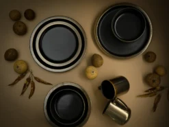 CreaTable 23592 Kombiservice Modern Industrial Für 4 Personen, Steinzeug, Schwarz/gold (1 Set, 16-teilig) -Kaufland Verkäufe 55b5c40a3bd0fa2636215401cd265055