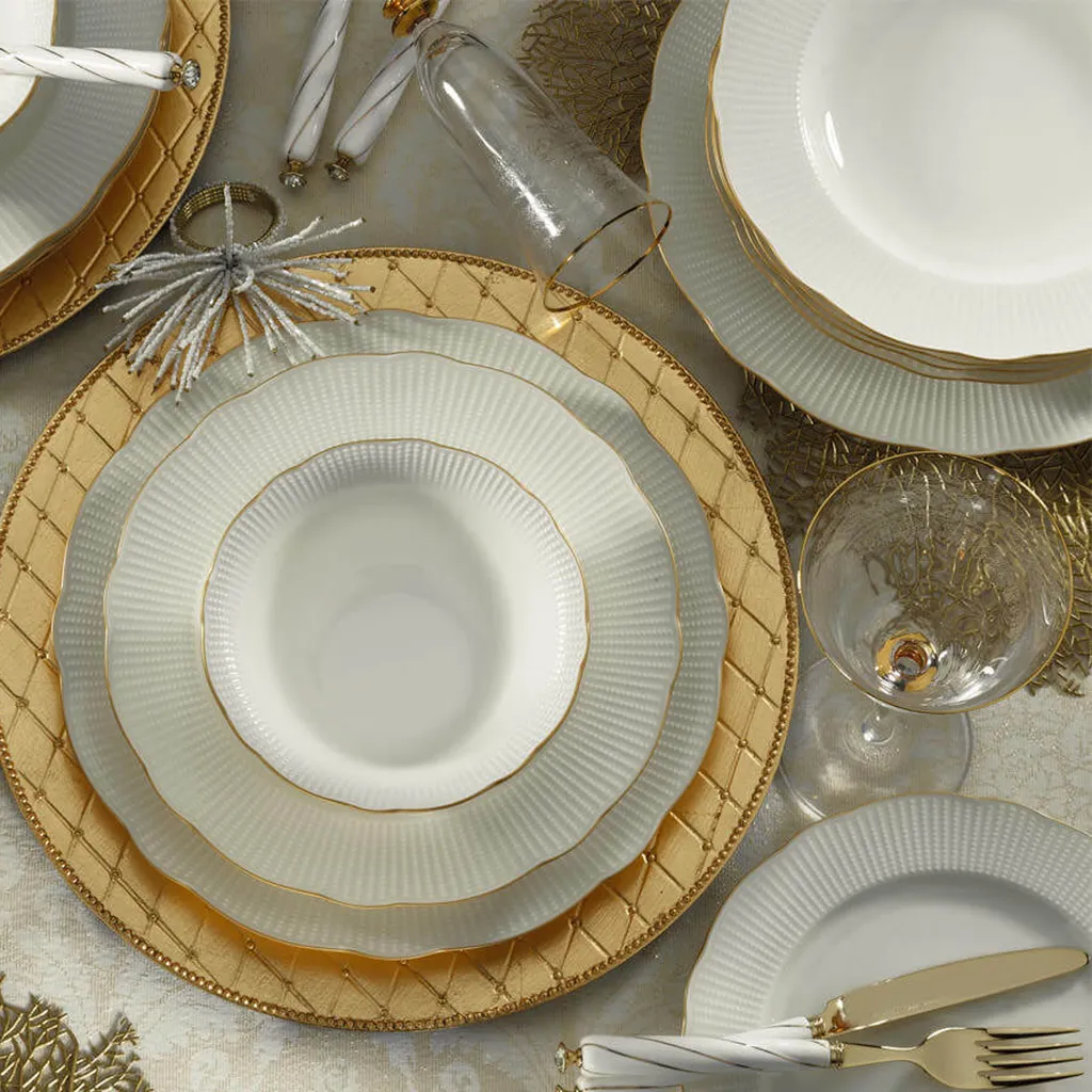Kütahya Porselen Ilay 24 Teile Porzellan Geschirr Set Gold BNILY24Y2520 12 Kütahya Porselen Ilay 24 Teile Porzellan Geschirr Set Gold BNILY24Y2520 – Bild 10