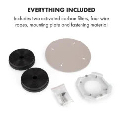 Klarstein Skyfall Smart Inselhaube,App- Und Gestensteuerung,45 X 42 Cm (ØxB),freihängend,Umluftbetrieb/Abluft,3 Stufen,402 M³/h,200 W,LED Beleuchtung,EEK C,inklusive Aluminium-Fettfilter Und 2 Aktivkohlefiltern,Wifi,illuminierter Touch-Drehregler,Dunstabzugshaube,Edelstahl,gold -Kaufland Verkäufe 55e3d0b18a6fc3af10d933eaba75c849