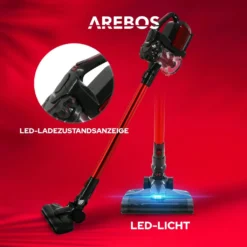AREBOS Akku Staubsauger, 2-in-1 Hand- Und Bodenstaubsauger, 2 Leistungsstarke Saugmodi, Beutellos, Kabellos Bis Zu 55 Minuten, Mit Wandladestation, Weiß 16 AREBOS Akku Staubsauger, 2-in-1 Hand- Und Bodenstaubsauger, 2 Leistungsstarke Saugmodi, Beutellos, Kabellos Bis Zu 55 Minuten, Mit Wandladestation, Weiß -Kaufland Verkäufe 56044574ff599f893f3ed5194cd88a17
