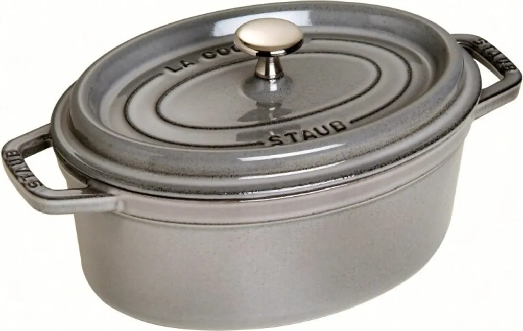 Staub Cocotte Oval Graphitgrau 33cm 40509-324-0 3 Staub Cocotte Oval Graphitgrau 33cm 40509-324-0