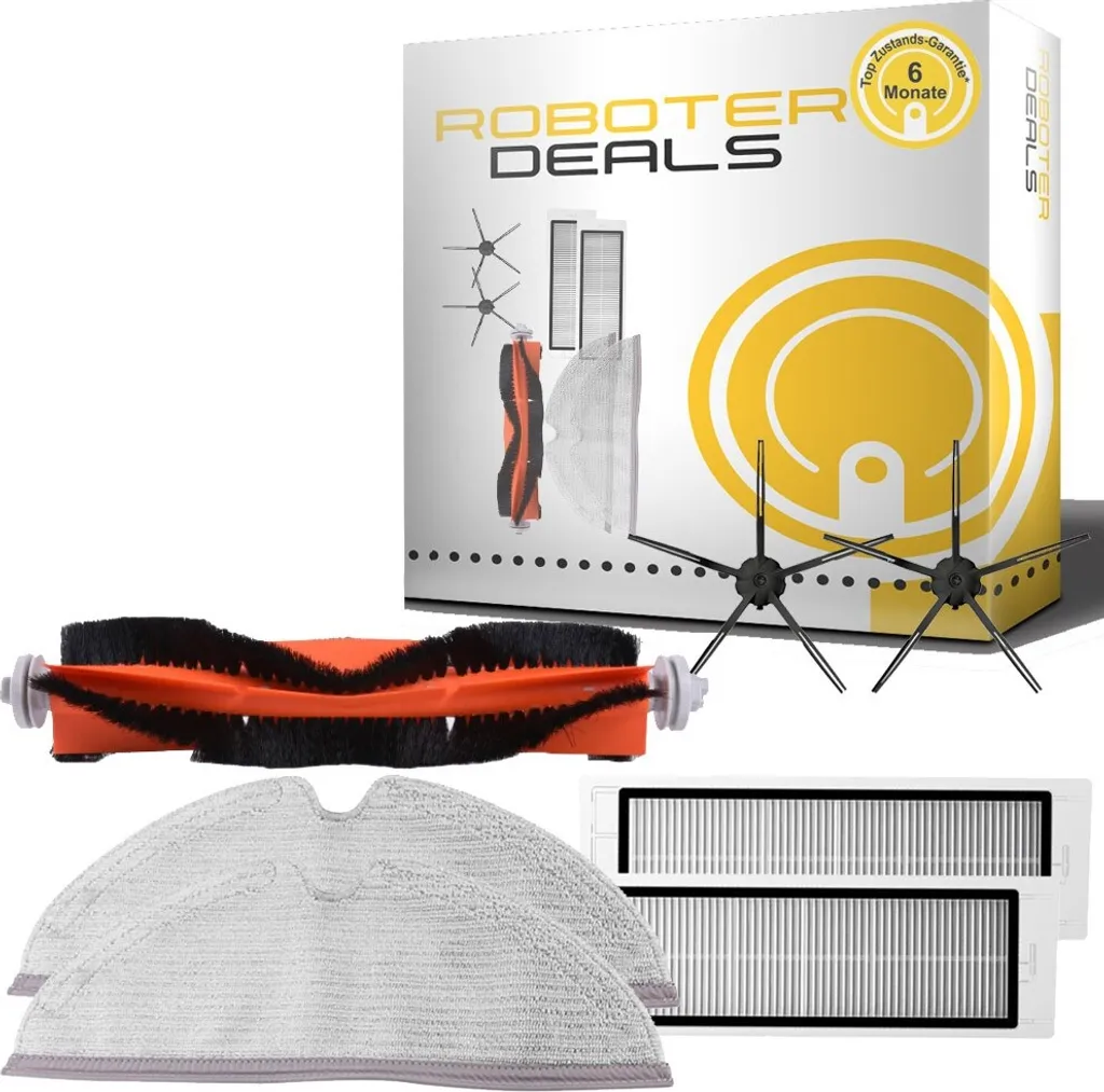 Zubehör Set Für Roborock E5 (2x Seitenbürsten, 2x Pad, 2x Filter, 1x Hauptbürste) 3 Zubehör Set Für Roborock E5 (2x Seitenbürsten, 2x Pad, 2x Filter, 1x Hauptbürste)