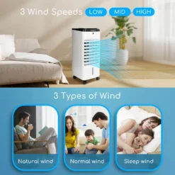 Aigostar 3,5L Mobiler Luftkühler 4-in-1 Mit 3 Stufen, LED Anzeige, Klima Ventilator Mit Fernbedienung, Mobiles Klimagerät Ohne Abluftschlauch Inkl. Timer & Oszillation Aircooler (Weiß/Schwarz) 12 Aigostar 3,5L Mobiler Luftkühler 4-in-1 Mit 3 Stufen, LED Anzeige, Klima Ventilator Mit Fernbedienung, Mobiles Klimagerät Ohne Abluftschlauch Inkl. Timer & Oszillation Aircooler (Weiß/Schwarz) -Kaufland Verkäufe 566dd4acb761b1afb9fbdfd796a3441a