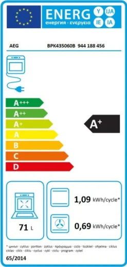 AEG - BPK435060B - Einbau-Backofen - Pyrolyse - Schwarz -Kaufland Verkäufe 56772fdcbd1e7f417cb34b5e517fd09d