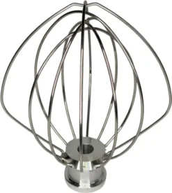 KitchenAid Edelstahl Schneebesen Für Die Spülmaschine Geeignet (5KSM5THWWSS) Für Artisan, Classic Und Ultra Küchenmaschinen