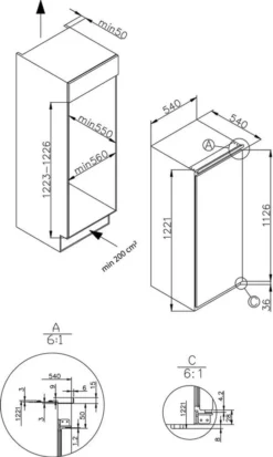 Amica Einbau-Vollraum-Kühlschrank, 122 Cm Nische, EVKS16175 -Kaufland Verkäufe 573a52f676e88f4b33f2998ec6aeed5d