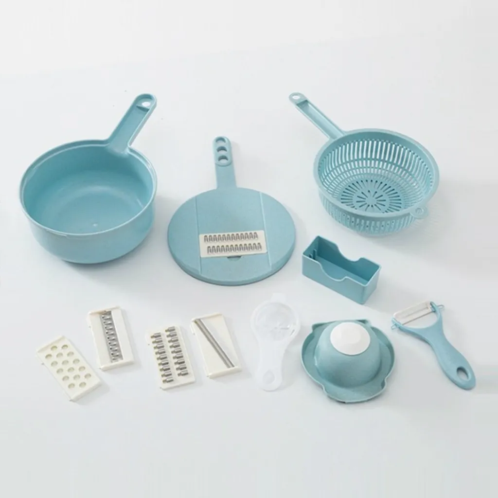 9 In 1 Multifunktionaler Gemüseschneider Gemüsereiben Allesschneider Obsthobel Reibe Zerkleinerer Zwiebelschneider Eierteiler,Blau 7 9 In 1 Multifunktionaler Gemüseschneider Gemüsereiben Allesschneider Obsthobel Reibe Zerkleinerer Zwiebelschneider Eierteiler,Blau – Bild 5