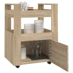 VidaXL Küchenwagen Sonoma-Eiche 60x45x80 Cm Holzwerkstoff -Kaufland Verkäufe 5799f1c037cb8af1f36626b504b18933