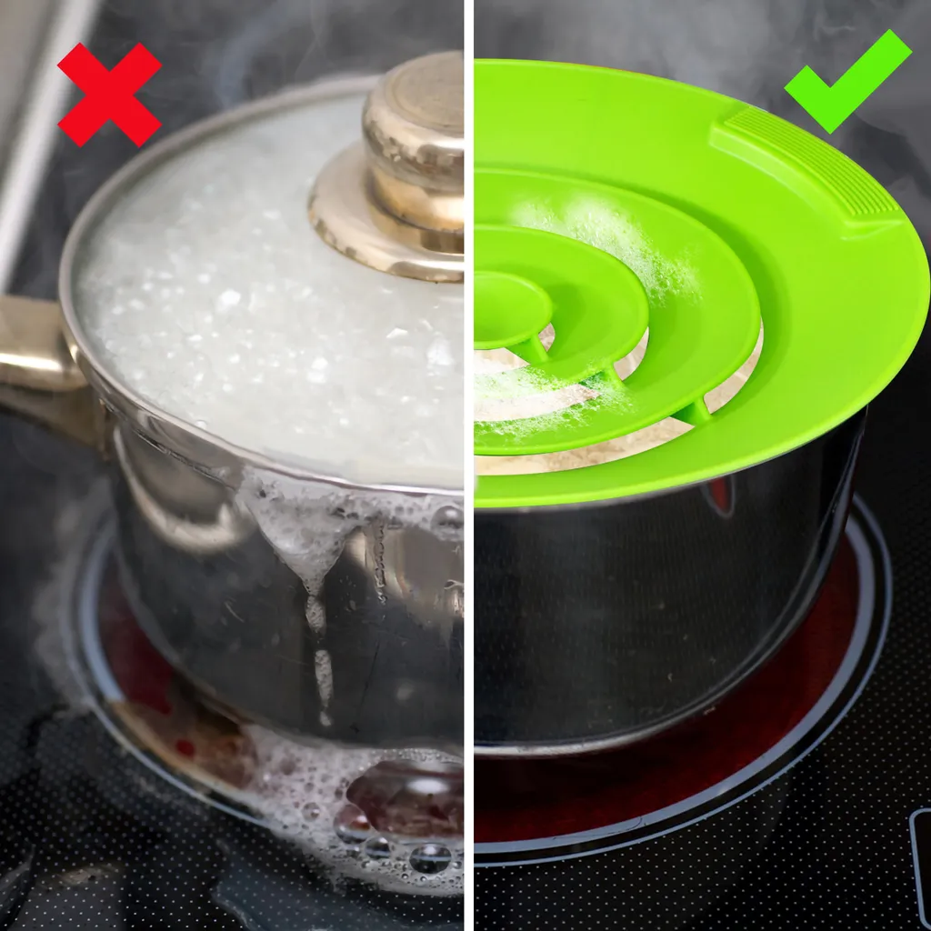 2x Oramics Überkochschutz Aus Silikon Für Töpfe Zwischen Ø 15-25 Cm – Topfdeckel Spritzschutz Überlaufschutz Verhindert überkochen Und Spritzen Von Flüssigkeiten Und Schütz Ihren Herd 5 2x Oramics Überkochschutz Aus Silikon Für Töpfe Zwischen Ø 15-25 Cm – Topfdeckel Spritzschutz Überlaufschutz Verhindert überkochen Und Spritzen Von Flüssigkeiten Und Schütz Ihren Herd – Bild 3