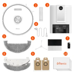 Ultenic T10 Saugroboter Mit Absaugstation, 3000Pa Saugroboter Mit Wischfunktion, Laser Navigation Saugroboter, Mehrstöckige Kartierung Staubsauger Roboter, Roboterstaubsauger Ideal Für Teppiche -Kaufland Verkäufe 57d326e7d6279b83a5feff523bbae434