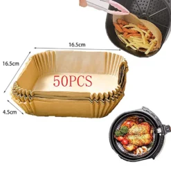50 Stück Luftfritteuse Einweg Papiermatte Backölbeständiges Und ölabsorbierendes Papier Für Grillofen, 16.5*16.5*4.5cm -Kaufland Verkäufe 57e1804efa8fb5adfdffa5e2e7af4a15